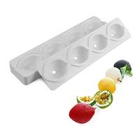 DUBENS Moule à gâteau en mousse, moule à muffins, cupcakes, gâteaux, pudding, glaçons et gelée, moule à pain, moule à pain 3D, moule à faire soi-même (citron)