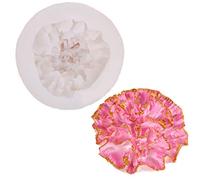 Dubens Moule en silicone pour gâteau en forme de fleur Motif givrage au chocolat DIY Moule à pâtisserie pour enfants Outil pour la fête des mères