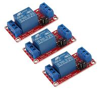 DUBEUYEW DC 5V Relay Module 1-Channel Relay Switch with Optocoupler Isolation High/Low Level Trigger(3PCS)