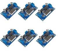DUBEUYEW DC-DC Buck Converter avec Affichage LED Voltmètre Convertisseur Abaisseur DC-DC 4.0-40V à 1.25-37V 2A Tension Réglable Carte Abaisseur Module d'alimentation (6 Pcs)