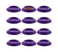 Dubia Mangeoire à cafards - 1,34 x 1,02 x 0,2 pouces Ensemble de 12 plateaux d'alimentation, petits enclos, bol d'alimentation pour terrariums | Cafards Dubia, collemboles, mille-pattes, invertébrés n