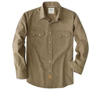 Dubinik® 5oz Chemise Homme Manches Longues Bouton Pression Léger Carreaux Vintage Western Cowboy Travail Poche