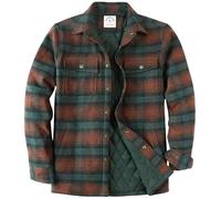 Dubinik® Chemise Flanelle Homme Surchemise Léger Chaude Veste Chemise Fourrée Carreaux Casual Carreaux Bouton Pression Poches