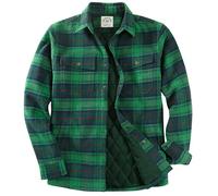 Dubinik® Chemise Flanelle Homme Surchemise Léger Chaude Veste Chemise Fourrée Carreaux Casual Carreaux Bouton Pression Poches