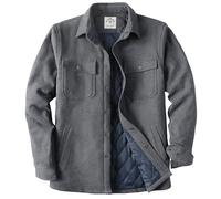 Dubinik® Chemise Flanelle Homme Surchemise Léger Chaude Veste Chemise Fourrée Carreaux Casual Carreaux Bouton Pression Poches