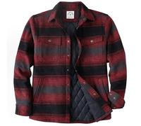 Dubinik® Chemise Flanelle Homme Surchemise Léger Chaude Veste Chemise Fourrée Carreaux Casual Carreaux Bouton Pression Poches