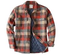 Dubinik® Chemise Flanelle Homme Surchemise Léger Chaude Veste Chemise Fourrée Carreaux Casual Carreaux Bouton Pression Poches