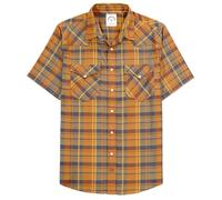 Dubinik® Fibre De Bambou Chemise Homme Manches Courtes Casual Fermeture à Pression Cowboy Vintage Western Chemisette Homme