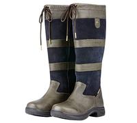Dublin Femmes River Bottes Iii De Pays À Hauteur De Genou, Gris charbon/Bleu marine, 42