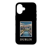 Dublin, Irlande, River Liffey, œuvre d'art Celtique de Voyage Vintage Coque pour iPhone 16