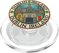 Dublin Irlande Souvenir de Voyage Rond Cadeau Touristique Ville PopSockets PopGrip pour MagSafe