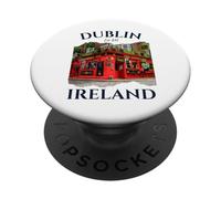 Dublin Irlande Souvenir Irish Pub Temple Bar Style Celtic PopSockets PopGrip Adhésif