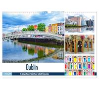Dublin - Une métropole aux multiples facettes, Version française (Calendrier mural 2026 DIN A3 portrait), Calendrier CALVENDO mensuel