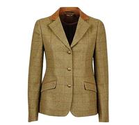 Dublin Veste D';équitation Femme Albany Tweed à Col en Daim Marron