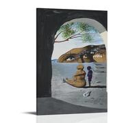 DuBom Impression sur toile Salvador Dali Painter Work (bouche mystérieuse apparaissant dans le dos de ma infirmière) - Décoration murale moderne pour chambre à coucher - 40 x 60 cm