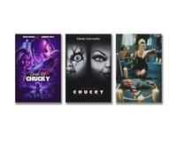 Duboueu Lot de 3 posters de mariée du film d'horreur Chucky - Couverture rétro pour chambre - Art mural esthétique en toile - Décoration de chambre à coucher - 20 x 30 cm - 3 pièces