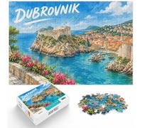 Dubrovnik Puzzle 1000pcs (52x38cm) Loisir pour Adultes | Pour un cadeau utile bien après Noël : ce puzzle adulte 1000 pièces associe idée cadeau et passion du puzzle.