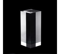 DUBTEDHOU Bloc d'affichage carré en Acrylique, Présentoir de Cubes carrés en Acrylique Transparent, Plusieurs Tailles, Lot de 1(25cm)