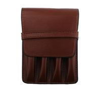 DUBTEDHOU Boîte en Cuir, Handmade Leather Pen Case for 4 Pens Multicolor 14.5x10cm(Color 2)