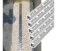 DUBTEDHOU Caniveau de Drainage en Acier Inoxydable, Canal extérieur en Acier Inoxydable avec Grille Amovible 100x3,5x3cm 1-5 pièces(5pcs)