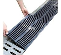 DUBTEDHOU Caniveau de Drainage en Acier Inoxydable, Couvercle de crépine vidange for Le Drainage l'eau l'allée, Plusieurs Tailles(40x60x4cm (15.7x23.6x1.6in))