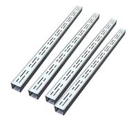 DUBTEDHOU Caniveau de Drainage en Acier Inoxydable, Couvercle de Grille vidange en Acier, Noir Argent, Plusieurs Tailles, 1 à 5 pièces(4 Pcs,1.4x1.2in/3.5X3cm)