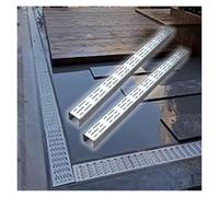 DUBTEDHOU Caniveau de Drainage en Acier Inoxydable, Drain de tranchée en Acier Inoxydable 304 100 cm, Plusieurs Tailles, 1 à 20 Paquets(2pack,20x5cm(7.9x2.0in))