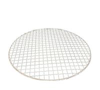 DUBTEDHOU Filet de Gril Rond en Acier Inoxydable 304 | Barbecue extérieur argenté 13-50 cm : for griller la viande(25cm)