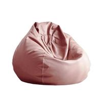 DUBTEDHOU Grand Pouf, Housse de Chaise Pouf en Simili Cuir, sans Remplissage, 80-120cm(Color1,D80cm-empty Cover)