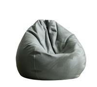 DUBTEDHOU Grand Pouf, Housse de Chaise Pouf en Simili Cuir, sans Remplissage, 80-120cm(Color3,D100cm-empty Cover)