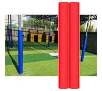 DUBTEDHOU Housses pour poteaux de Basket-Ball, Basketball Pole Pad 6 ft for 2.5-8 in Pole Multicolor Pack of 2(Red,2.5"(6cm) Pole)