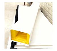 DUBTEDHOU Housses pour poteaux de Basket-Ball, Rembourrage de Poteau carré personnalisé Multicolore 3x3 à 12x12 Pouces(White,9"X9"(23X23CM))