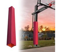 DUBTEDHOU Housses pour poteaux de Basket-Ball, Wrap de Rembourrage for poteaux 48 Pouces for poteaux carrés 2x2 à 12x12 Pouces Multicolore(Red,3.5"x3.5" (9x9cm))