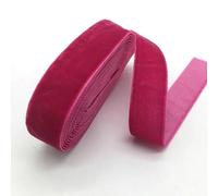 DUBTEDHOU Le Ruban de Velours, Ruban de Velours Multicolore de 3 Yards (2,76 m) et 3/4" (1,9 cm) for décoration de Mariage, fête ou Noël, à Faire soi-même.(Rose)