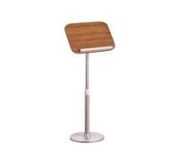 DUBTEDHOU Podium Portable sur Pied, Support k sur Pied for Ordinateur Portable, Hauteur réglable, Support de Tablette 2 en 1, 25 kg, Marron(Brown)