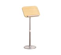DUBTEDHOU Podium Portable sur Pied, Support k sur Pied for Ordinateur Portable, Hauteur réglable, Support de Tablette 2 en 1, 25 kg, Marron(Color-1)