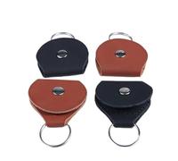 DUBTEDHOU Porte-médiators, Clip de Rangement for plectres Guitare en Cuir, 1 pièce, Portable, avec Fermeture à Pression, Multicolore(Black Box)