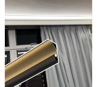 DUBTEDHOU Profilé en aluminium pour LED, Moulure de couronne LED en aluminium for plafonnier à bande de 8 mm blanc noir plusieurs tailles(Black,4 meters/13.1 ft)