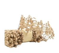 DUBTEDHOU Ruban de Lin de Jute Naturel, Ruban de Jute Naturel Vintage, Largeur 35-45 mm, Longueur 2 mètres(Natural Color 2-4)