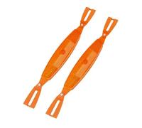 DUBTEDHOU Support de réflecteur de Rayon de Roue de vélo, Bike Spoke Reflectors Orange Silver 23x2.7cm Pack of 2(Orange)
