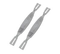 DUBTEDHOU Support de réflecteur de Rayon de Roue de vélo, Bike Spoke Reflectors Orange Silver 23x2.7cm Pack of 2(Silver)