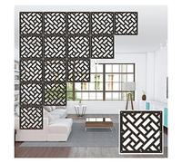 DUBTEDHOU Suspendre Les Panneaux d'écran en Bois Massif, Panneau de séparation Suspendu en Bois et Plastique, épaisseur 5 mm, 29 x 29 cm, Multicolore, Plusieurs Tailles(Black,5pcs)