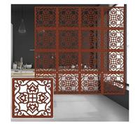 DUBTEDHOU Suspendre Les Panneaux d'écran en Bois Massif, Panneaux de séparation Suspendus à Motif Floral, Lot de 12 à 100 pièces, 29 x 29 cm/39 x 39 cm(39x39cm,26Pcs)