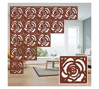 DUBTEDHOU Suspendre Les Panneaux d'écran en Bois Massif, Paravent Suspendu en Bois et Plastique ajouré, épaisseur 5 mm, Plusieurs Tailles, 3 Couleurs(Brown,40pcs)