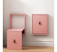 DUBTEDHOU Tabouret Invisible pour Changer de Chaussures, Tabouret à Langer Pliant Mural en Bois Massif Multicolore(B)