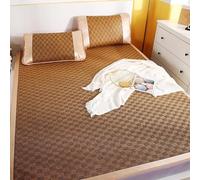 DUBTEDHOU Tapis de Sol d'été, Tapis de Couchage rafraîchissant en rotin Bambou, for dortoir Maison, Plusieurs Tailles(Color-k,200cm/78.7IN)