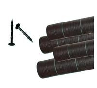 DUBTEDHOU Toile Anti-Mauvaises Herbes, Tissu géotextile for Le contrôle des Mauvaises Herbes et l'érosion des sols, Plusieurs Tailles(1.2x15m(4x50ft))