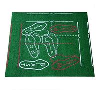 DUBTEDHOU Un Tapis de Jeu de Golf intérieur/extérieur Port Foldable Golf Hitting Mat Indoor Outdoor Portable PP Turf 5mm Foam No Installation Required