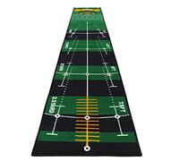DUBTEDHOU Un Tapis de Jeu de Golf intérieur/extérieur Port Foldable Golf Putting Mat with Auto Return Ball, Training Aid, 300x50 Cm for Indoor Outdoor(A)