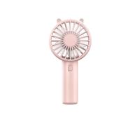 DUBTEDHOU Ventilateur Portable à Main, Ventilateur portatif USB 5 Vitesses Silencieux Multicolore(Pink)